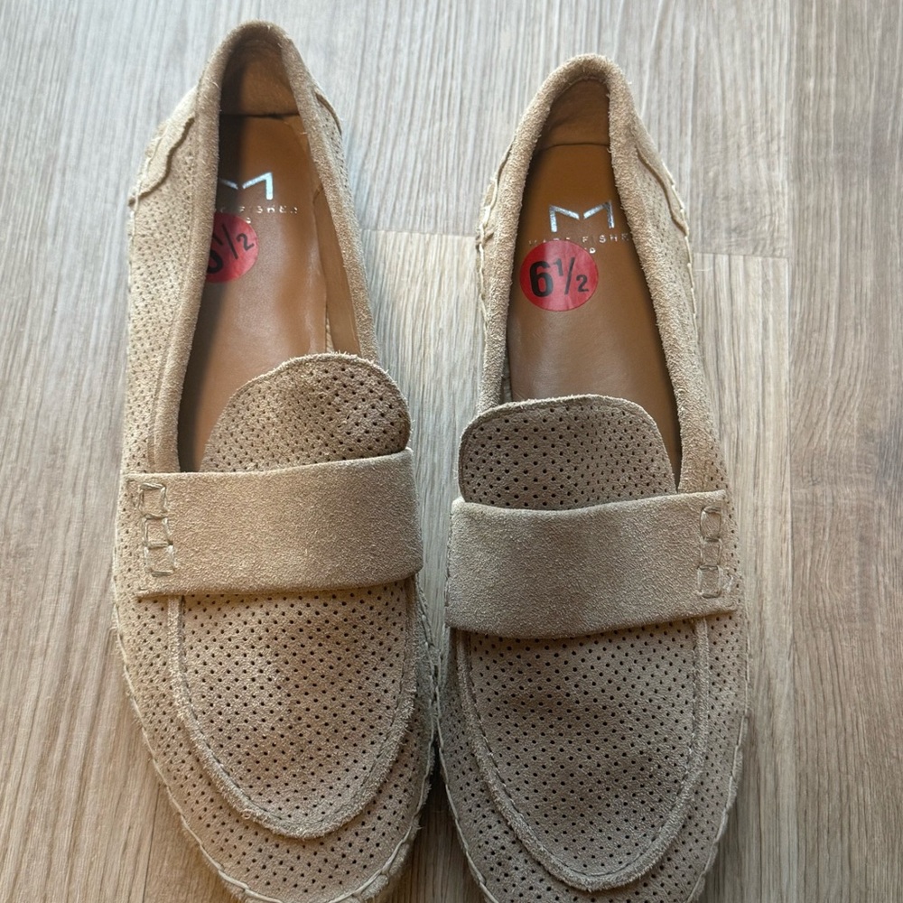 Marc Fisher Beige Loafers